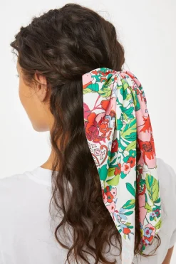 Roller Rabbit Hats & Hair Accessories | Ashbury Floral Scarf Scrunchie