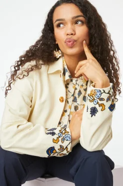 Women Roller Rabbit Tops | Davina Ebroidery Adara Jacket