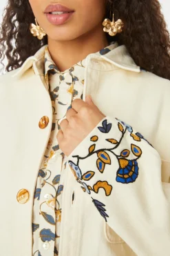 Women Roller Rabbit Tops | Davina Ebroidery Adara Jacket