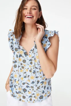Women Roller Rabbit Tops | Evandra Fora teffie Top