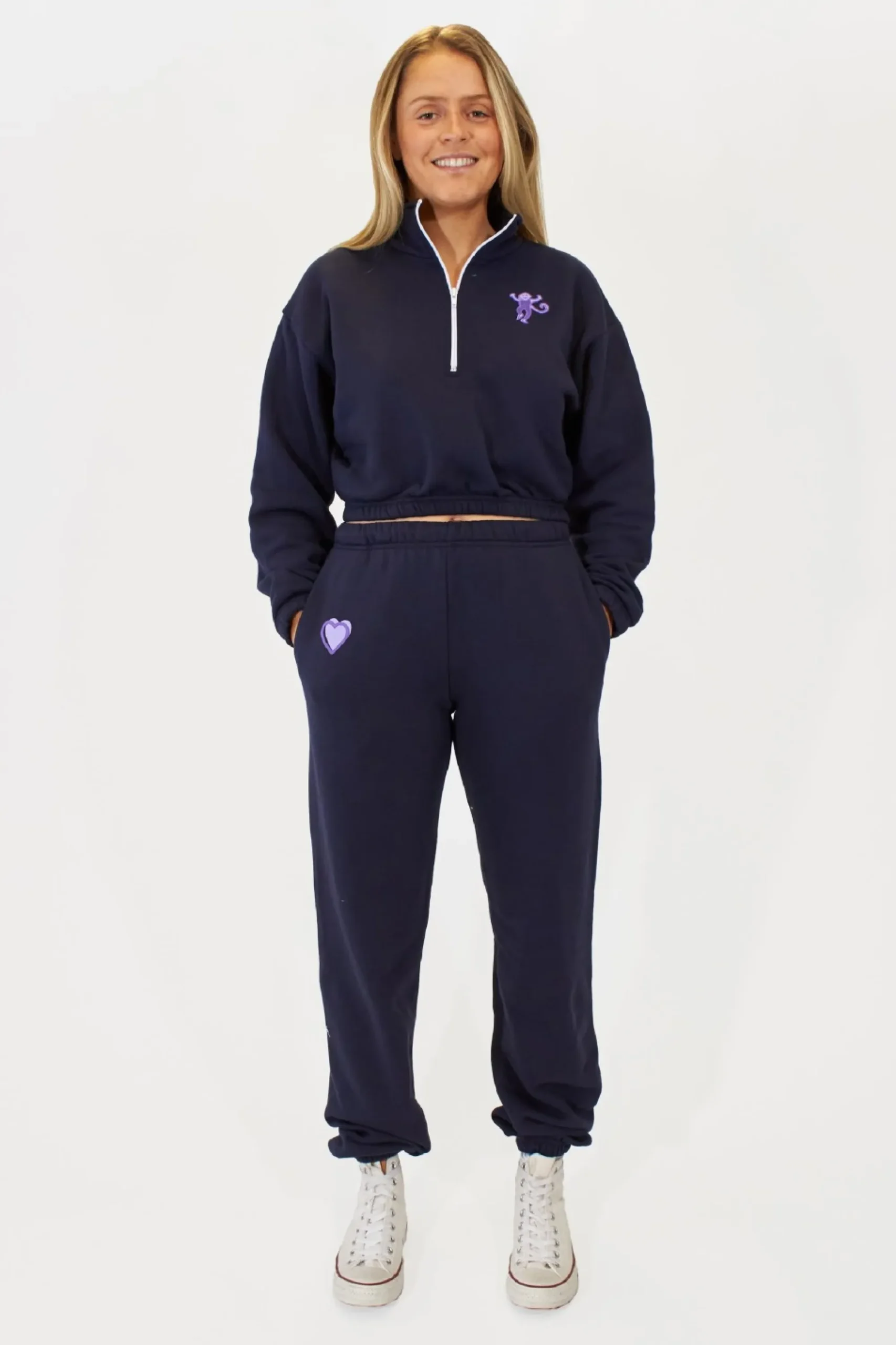 Women Roller Rabbit Bottoms | Heart Puff weatpant