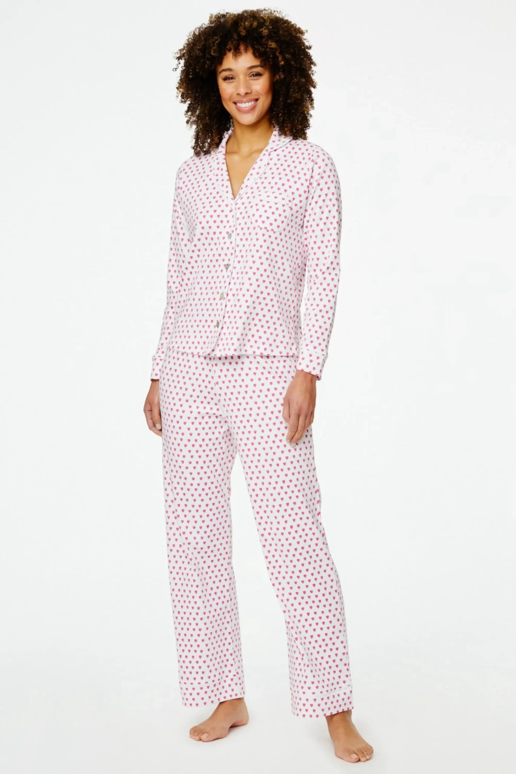 Women Roller Rabbit Pajamas | Heart ong eeve Poo Pajaa