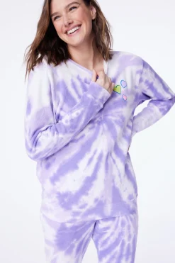 Women Roller Rabbit Casuals | Heart Tie Dye Crewneck
