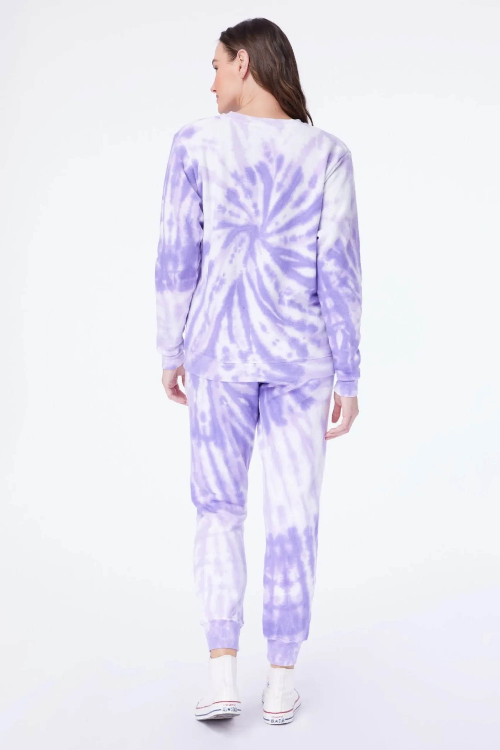 Women Roller Rabbit Tops | Heart Tie Dye Crewneck