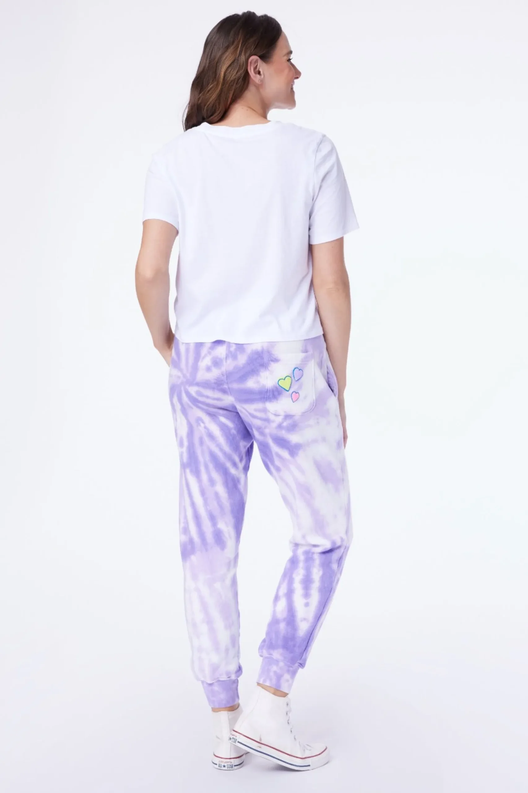 Women Roller Rabbit Bottoms | Heart Tie Dye weatpant