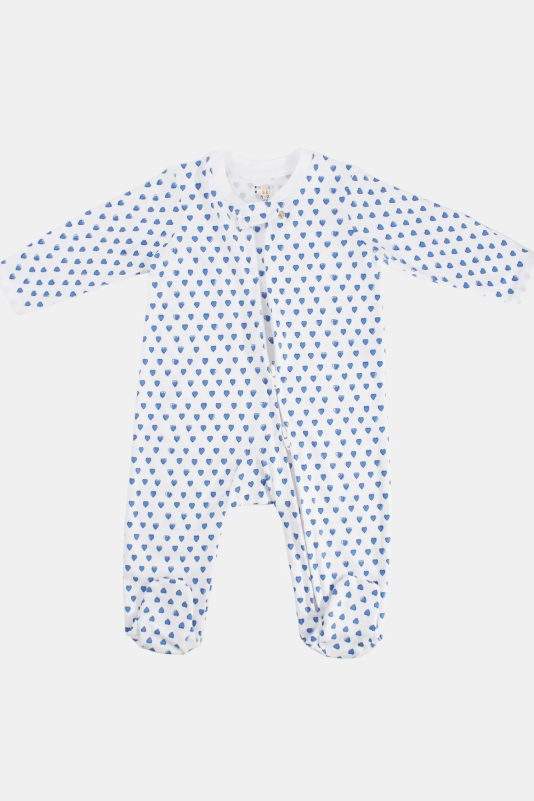 Baby Roller Rabbit Pajamas | Infant Hearts Zipper Footie