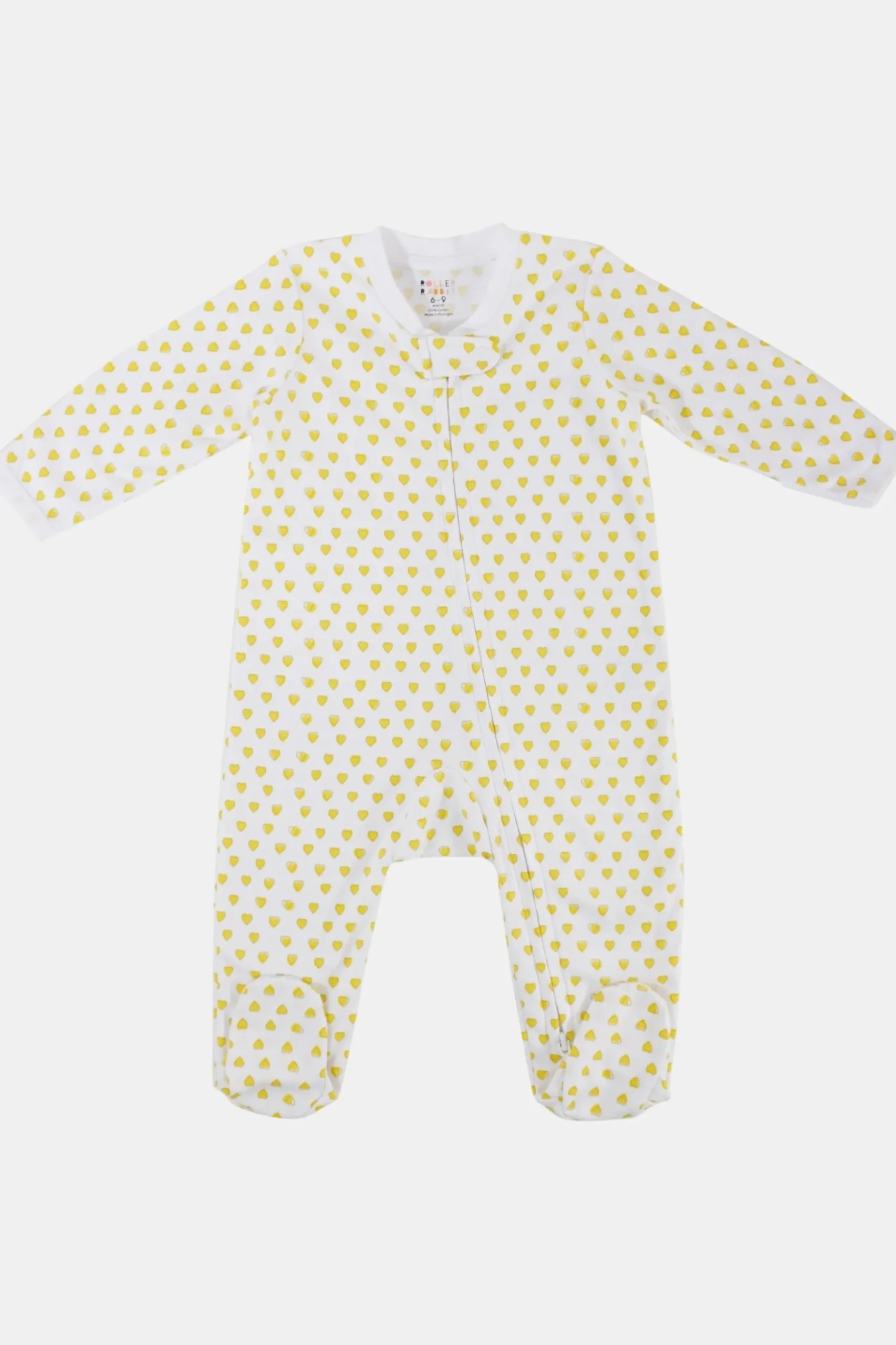 Baby Roller Rabbit Pajamas | Infant Hearts Zipper Footie