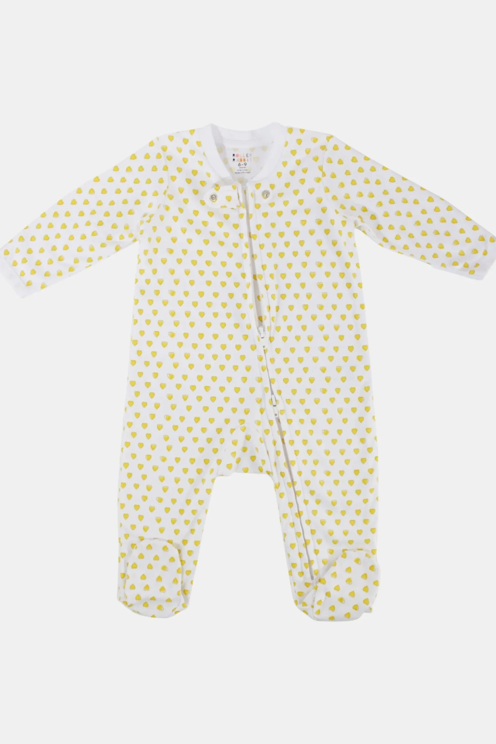 Baby Roller Rabbit Pajamas | Infant Hearts Zipper Footie