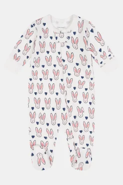 Baby Roller Rabbit Pajamas | Infant Love Bunnies Zipper Footie Pajamas Pajamas