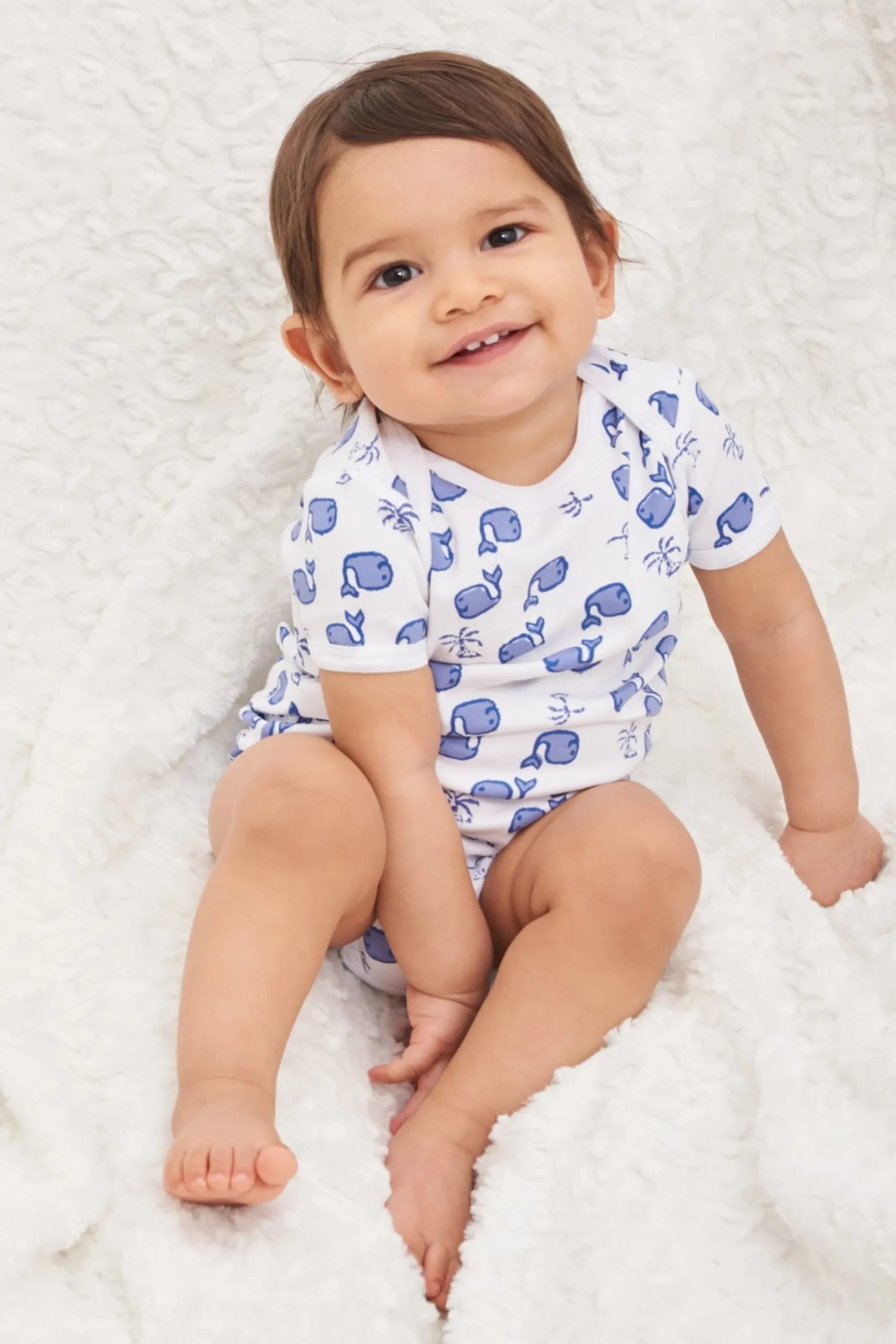 Baby Roller Rabbit Pajamas | Infant Moby Short Sleeve Onesie