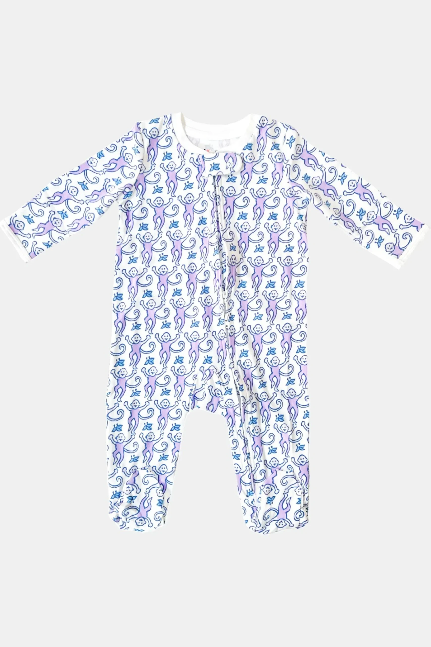 Baby Roller Rabbit Pajamas | Infant Monkey Zipper Footie