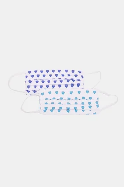 Roller Rabbit Face Masks | Kids Hearts Mask Set