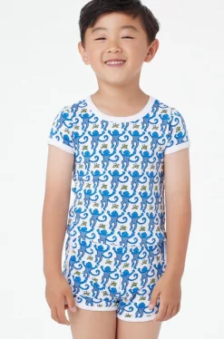 Kids Roller Rabbit Tops And Bottoms | Kids Monkey Playa Play Set