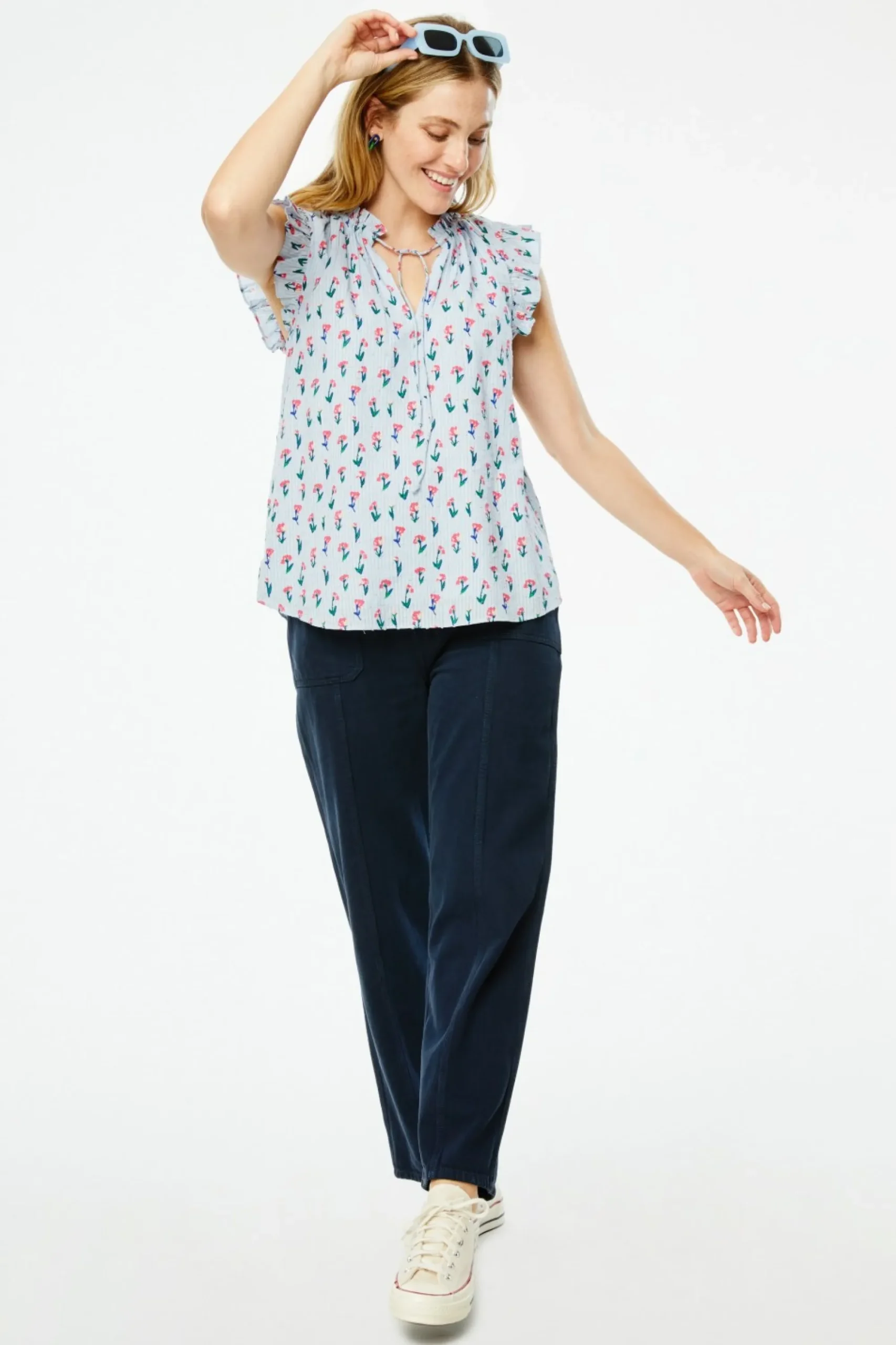 Women Roller Rabbit Tops | erida teffie Top