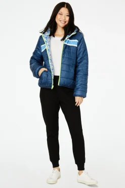Women Roller Rabbit Tops | onkey Reveribe Hooded Puffer