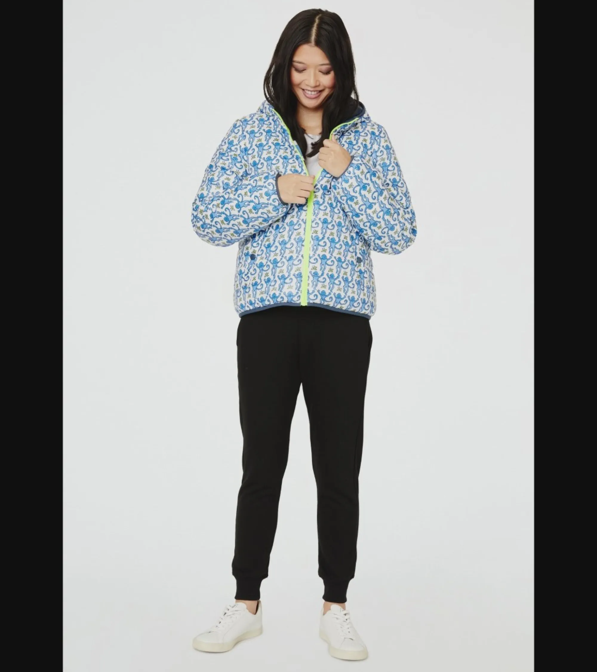 Women Roller Rabbit Tops | onkey Reveribe Hooded Puffer