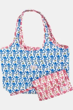 Roller Rabbit Bags | Monkey Reversible Shopping Tote