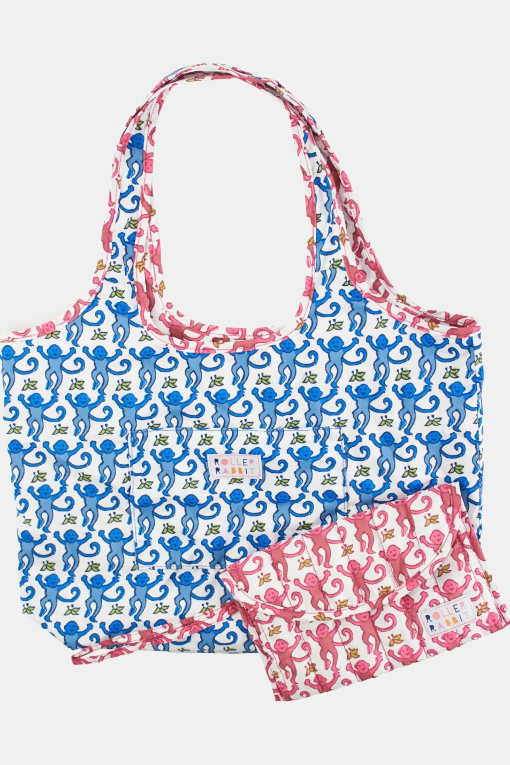 Roller Rabbit Bags | Monkey Reversible Shopping Tote