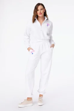 Women Roller Rabbit Bottoms | Obre Heart Puff weatpant