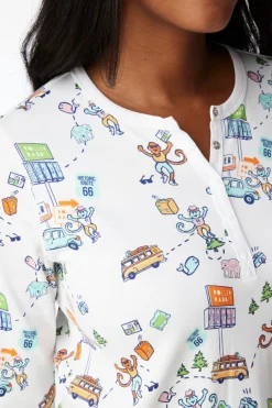 Women Roller Rabbit Pajamas | On The Road Pajaa