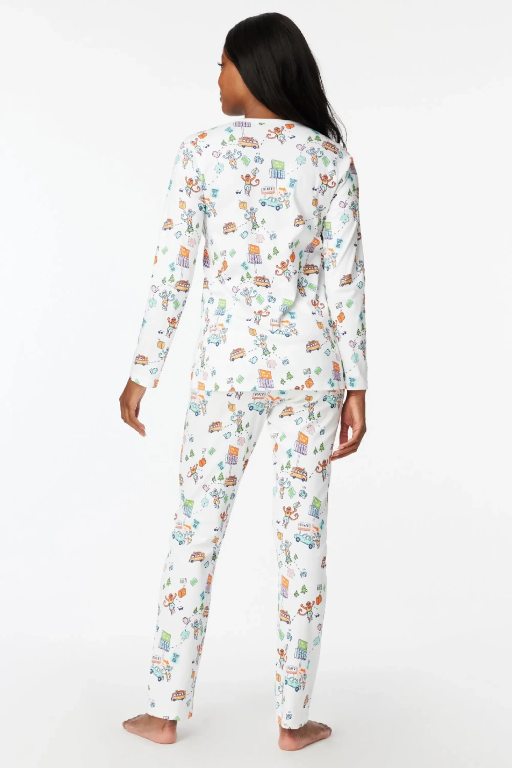 Women Roller Rabbit Pajamas | On The Road Pajaa