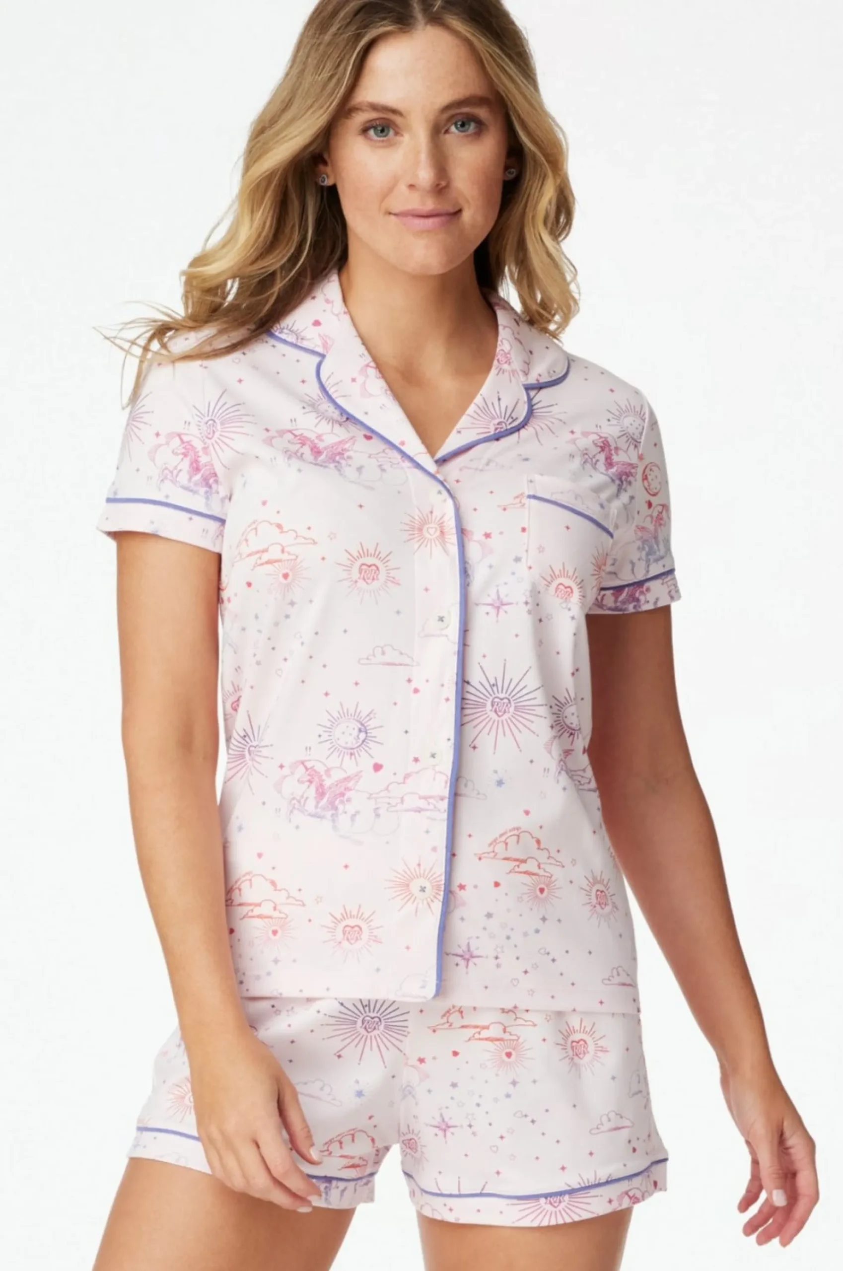 Women Roller Rabbit Pajamas | Rainbow Fairytae Poo Pajaa
