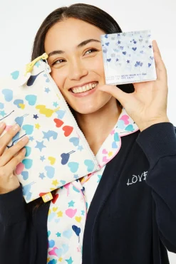 Roller Rabbit Makeup & Toiletry Cases | Starry Starry Love Zipper Pouch