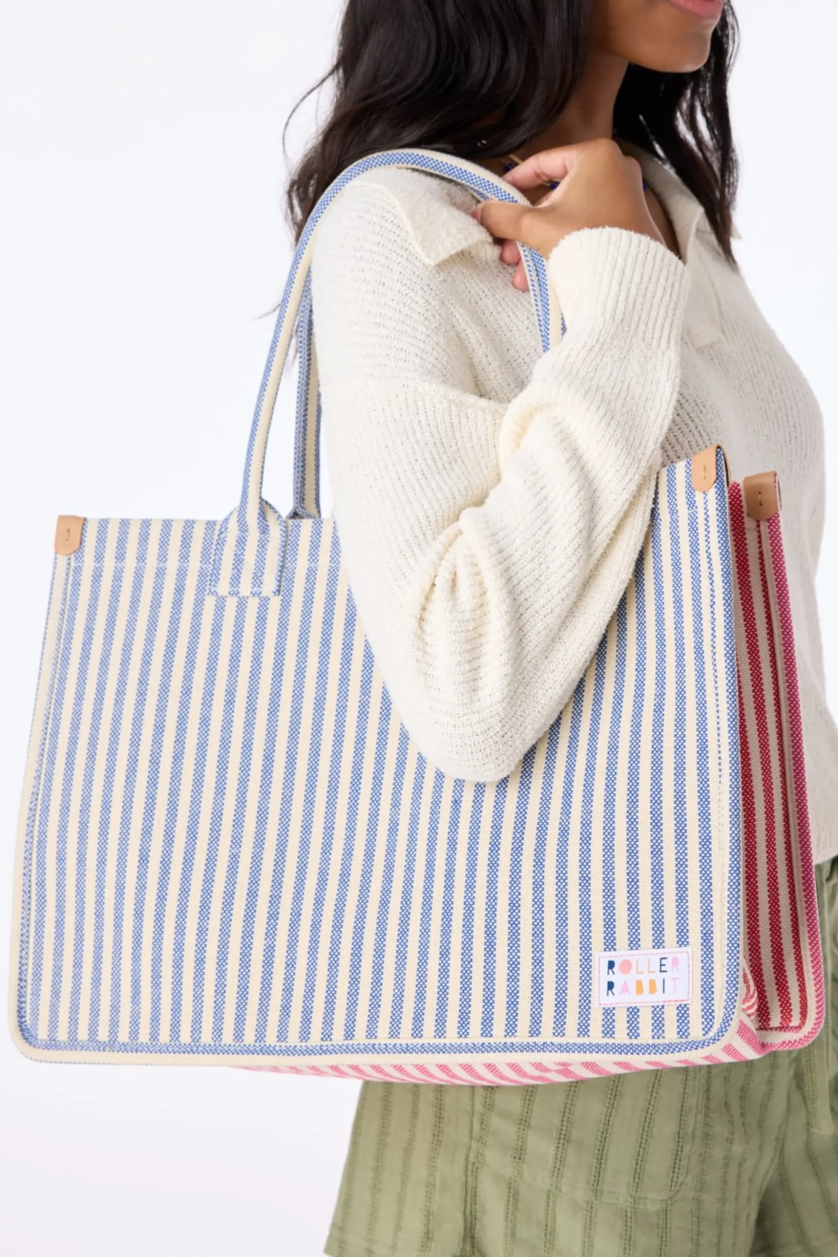 Roller Rabbit Bags | Stripe Book Tote