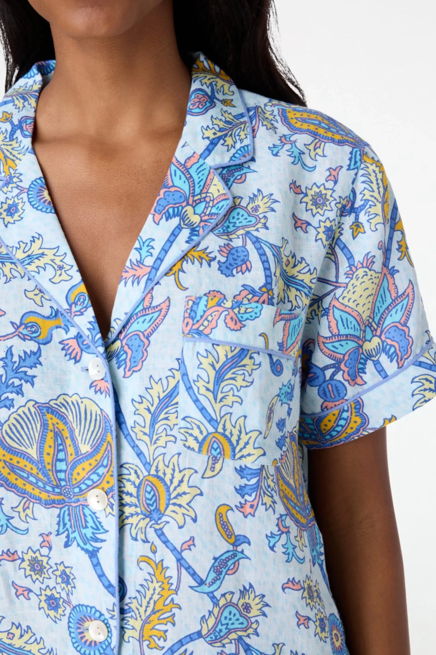 Women Roller Rabbit Pajamas | Textured Aanda ivy et